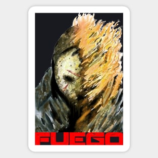 Jason in Fuego Sticker